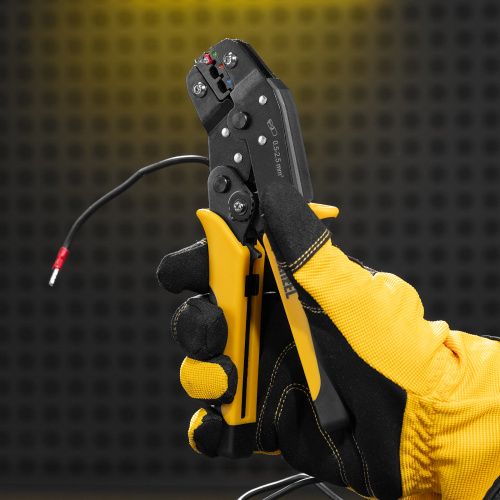 Клещи для обжима изолир. наконечников НКИ и НВИ, разъемов РПИ, гильз ГСИ, 0,5 - 2,5 мм2 Denzel по ценам производителя в Воронеже с доставкой по всей России