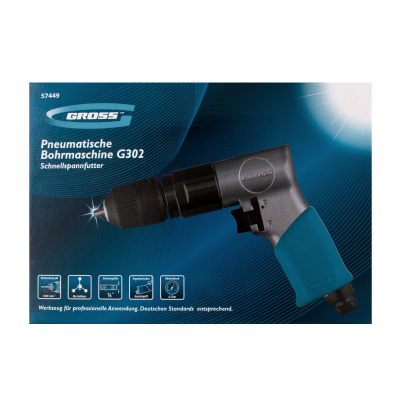 Дрель пневматическая G302, 3/8, 1800 об/мин, патрон 10 мм Gross по ценам производителя в Воронеже с доставкой по всей России