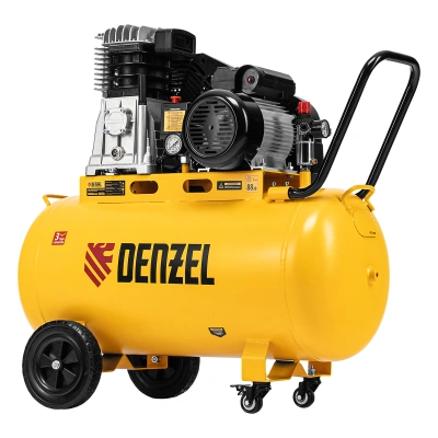 Компрессор воздушный рем. привод BCI 2200/100, 2,2 кВт, 100 литров, 420 л/мин Denzel по ценам производителя в Воронеже с доставкой по всей России