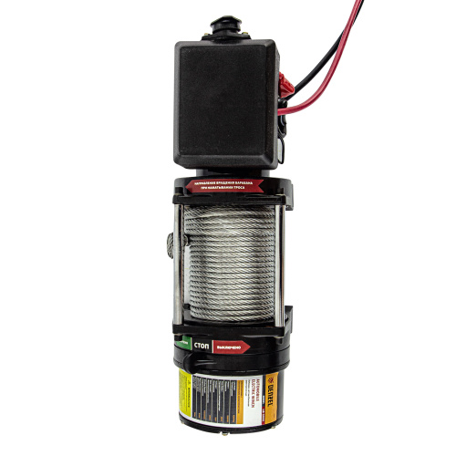 Лебедка автомобильная электрическая LB-2000, 2.2 т, 3.2 кВт, 12 В Denzel по ценам производителя в Воронеже с доставкой по всей России