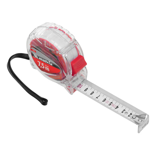 Рулетка Crystal,7,5 м х 25 мм,корпус из поликарбоната Matrix по ценам производителя в Воронеже с доставкой по всей России