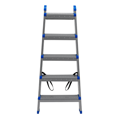 Стремянка двухсторонняя 5 ступеней, сталь профиль, стальные ступени, Сибртех по ценам производителя в Воронеже с доставкой по всей России