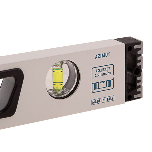 Уровень алюминиевый, 600 мм, усиленный, рукоятки, фрезерованный, 3 глазка, магнитный Gross по ценам производителя в Воронеже с доставкой по всей России