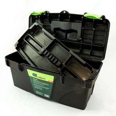 Ящик для инструмента, 410 х 215 х 197 мм, 16", пластик Сибртех купить в Москве с доставкой по всей России | ProtosMarket.ru
