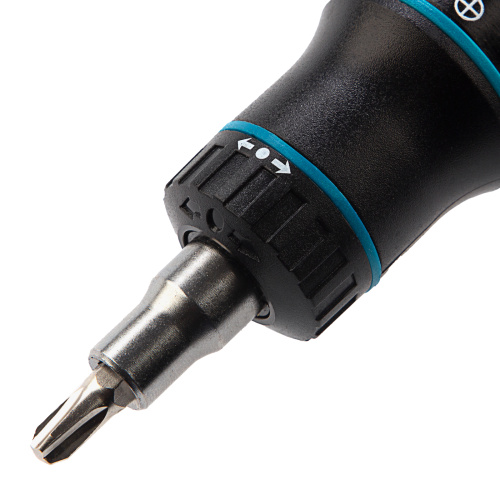 Отвертка реверсивная с револьверным механизмом, 11 шт, сталь S2 Gross по ценам производителя в Воронеже с доставкой по всей России