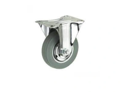 Колесо неповоротное серая резина FC 80 f 200 мм по ценам производителя в Воронеже с доставкой по всей России