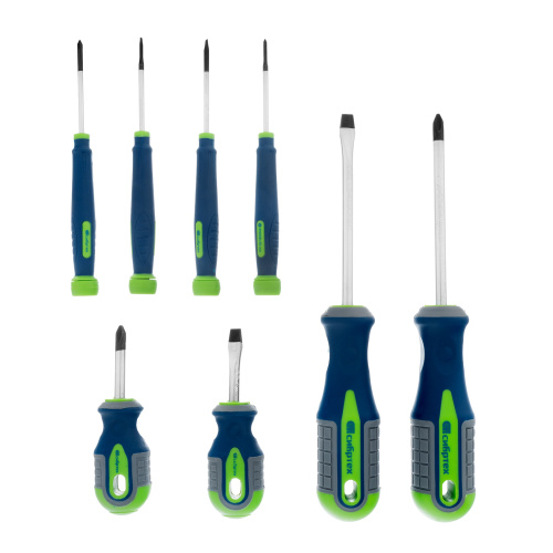 Набор отверток универсальный, CrV, трехкомпонентные рукоятки, 8 предметов Сибртех по ценам производителя в Воронеже с доставкой по всей России