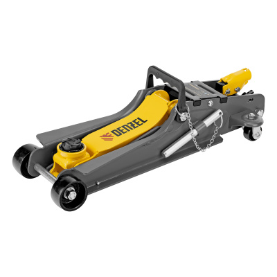 Домкрат гидравлический подкатной с фиксатором, 2,5 т, 85-385 мм Denzel по ценам производителя в Воронеже с доставкой по всей России