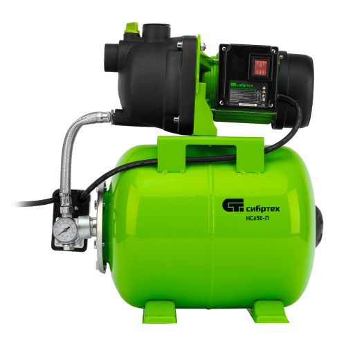 Насосная станция НС650-П, 650 Вт, напор 37 м, 3200 л/ч, ресивер 19 л Сибртех по ценам производителя в Воронеже с доставкой по всей России