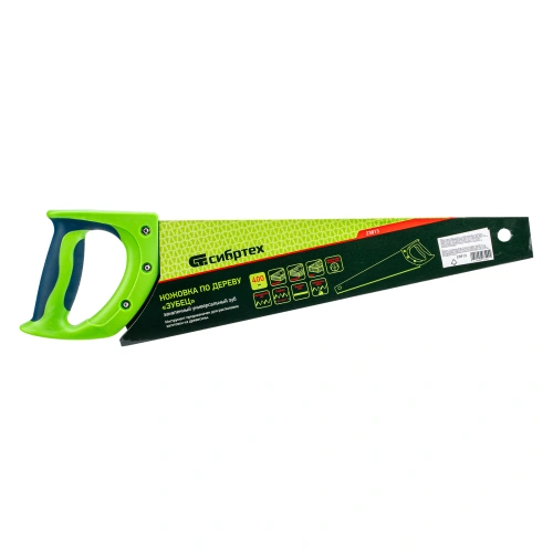 Ножовка по дереву "Зубец", 400 мм, 7-8 TPI, каленый зуб 3D, двухкомпонентная рукоятка Сибртех по ценам производителя в Воронеже с доставкой по всей России