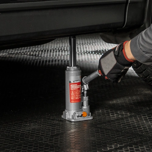 Домкрат гидравлический бутылочный, 2 т, h подъема 181-345 мм, в пластиковом кейсе Matrix по ценам производителя в Воронеже с доставкой по всей России