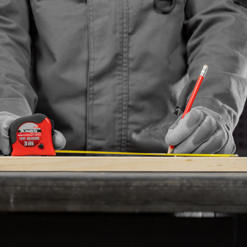 Рулетка Double fixation,3 м х 16 мм,обрезиненный корпус,двойная плавная фиксация Matrix по ценам производителя в Воронеже с доставкой по всей России