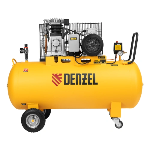 Компрессор воздушный BCI3000-T/200, ременный привод , 3.0 кВт, 200 литров, 530 л/мин Denzel по ценам производителя в Воронеже с доставкой по всей России