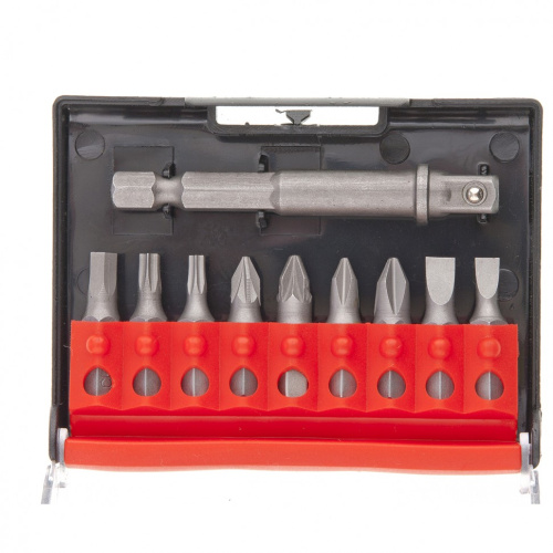 Отвертка с Т-образной эргономичной ручкой, набором бит и насадок, 20 шт, CrV Matrix по ценам производителя в Воронеже с доставкой по всей России