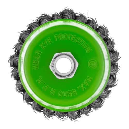 Щетка для УШМ, 100 мм, М14, "чашка", крученая металлическая проволока Сибртех по ценам производителя в Воронеже с доставкой по всей России