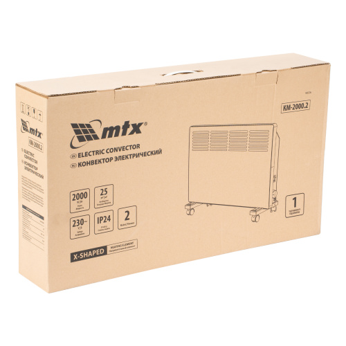 Конвектор электрический КМ-2000.2, 230 В, 2000 Вт, X-образный нагреватель, колеса, термостат MTX по ценам производителя в Воронеже с доставкой по всей России