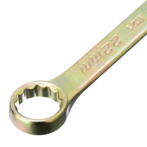 Ключ комбинированный, 22 мм, желтый цинк Сибртех по ценам производителя в Воронеже с доставкой по всей России