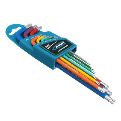 Набор ключей имбусовых Torx -TT, 9 шт: T10-T50, магнит, S2, экстра-длинные, хром/краска 9 шт Gross по ценам производителя в Воронеже с доставкой по всей России