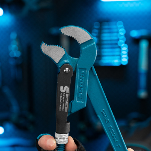 Ключ трубный рычажный 1, №1, цельнокованый, CrV, тип "S" Gross по ценам производителя в Воронеже с доставкой по всей России