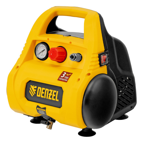 Компрессор воздушный безмасляный РС 1/6-180,1, 1 кВт, 180 л/мин, 6 л Denzel по ценам производителя в Воронеже с доставкой по всей России