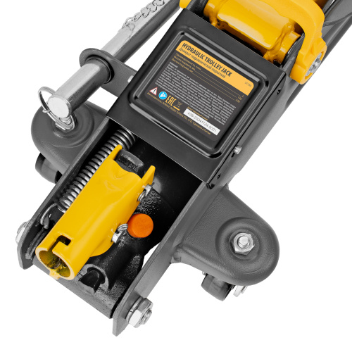 Домкрат гидравлический подкатной с фиксатором, 2 т, 130-330 мм Denzel по ценам производителя в Воронеже с доставкой по всей России