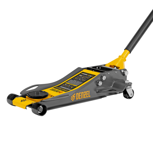 Домкрат гидравлический подкатной, 3 т, 75-500 мм, быстрый подъем, низкий подхват, проф. Denzel по ценам производителя в Воронеже с доставкой по всей России