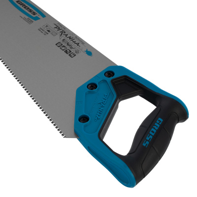 Ножовка по дереву "Piranha", 500 мм, 11-12 TPI, зуб-3D, каленый зуб, двухкомпонентная рукоятка Gross по ценам производителя в Воронеже с доставкой по всей России