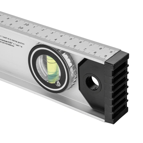 Уровень алюминиевый "Рельс", 400 мм, 3 глазка (1 поворотный) Matrix по ценам производителя в Воронеже с доставкой по всей России