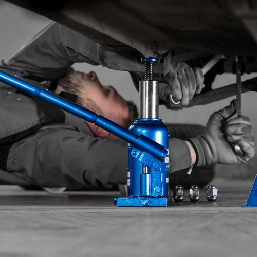 Домкрат гидравлический бутылочный телескопический, 6 т, H подъема 170-420 мм Stels по ценам производителя в Воронеже с доставкой по всей России