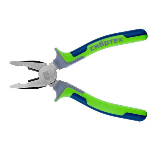 Плоскогубцы комбинированные, 200 мм, фосфатирование, трехкомпонентные рукоятки Сибртех по ценам производителя в Воронеже с доставкой по всей России