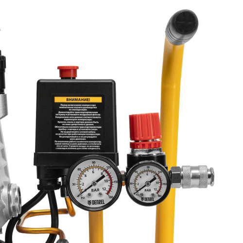 Компрессор воздушный DC1500/24, прямой привод, 1.5 кВт, 24 литра, 220 л/мин Denzel по ценам производителя в Воронеже с доставкой по всей России