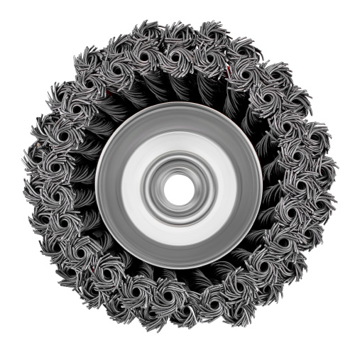 Щетка для УШМ, 125 мм, М14, "чашка", двухрядная, крученая проволока 0.8 мм Matrix по ценам производителя в Воронеже с доставкой по всей России
