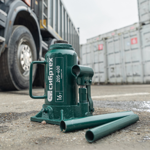 Домкрат гидравлический бутылочный, 16 т, 205-400 мм Сибртех по ценам производителя в Воронеже с доставкой по всей России