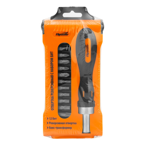 Отвертка реверсивная с набором бит, CrV, 12 шт, Sparta по ценам производителя в Воронеже с доставкой по всей России