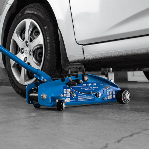 Домкрат гидравлический подкатной 2.5 т, с фиксатором, Safety Pin, 140-385 мм Stels по ценам производителя в Воронеже с доставкой по всей России