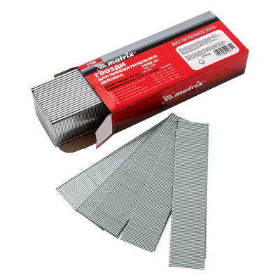 Гвозди для пневматического нейлера, длина 25 мм, ширина 1.25 мм, толщина 1 мм, 5000 шт Matrix по ценам производителя в Воронеже с доставкой по всей России