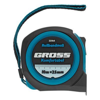 Рулетка Komfortabel 10 м х 25 мм,обрезиненный корпус Gross по ценам производителя в Воронеже с доставкой по всей России