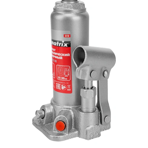 Домкрат гидравлический бутылочный, 2 т, высота подъема 181-345 мм, в пластиковый кейсе Matrix по ценам производителя в Воронеже с доставкой по всей России
