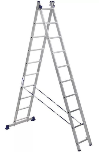 Лестница 2-х секционная алюминиевая 2*10 по ценам производителя в Воронеже с доставкой по всей России