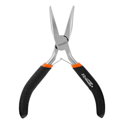 Длинногубцы изогнутые Mini, 130 мм, никелированные, авторазжим Sparta по ценам производителя в Воронеже с доставкой по всей России