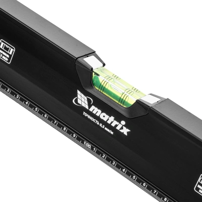 Уровень алюминиевый, усиленный, фрезерованный, 3 глазка, двухкомпонентные рукоятки, 2000 мм Matrix по ценам производителя в Воронеже с доставкой по всей России