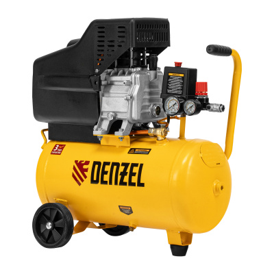 Компрессор воздушный DC1500/24, прямой привод, 1.5 кВт, 24 литра, 220 л/мин Denzel по ценам производителя в Воронеже с доставкой по всей России