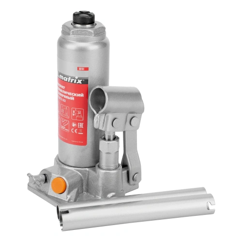 Домкрат гидравлический бутылочный, 2 т, h подъема 181-345 мм Matrix купить в Москве с доставкой по всей России | ProtosMarket.ru
