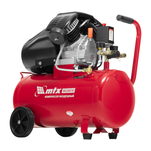 Компрессор воздушный КК-2200/50, 2,2 кВт, 350 л/мин, 50 л, прямой привод, масляный MTX по ценам производителя в Воронеже с доставкой по всей России