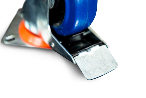 Колесо поворотное резина SRCLb 42 100 мм с тормозом (N) по ценам производителя в Воронеже с доставкой по всей России