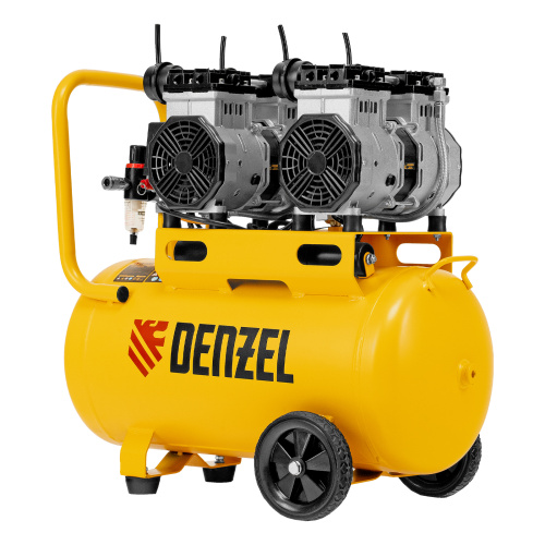 Компрессор безмасляный, малошумный DLS 2200/50, 2200 Вт, 2x1100, 50 л, 380 л/мин Denzel по ценам производителя в Воронеже с доставкой по всей России