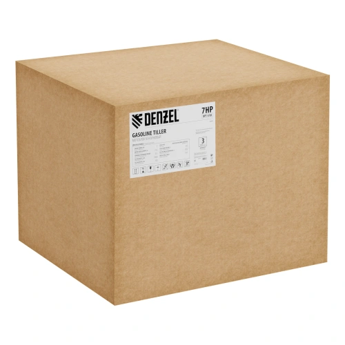 Мотоблок DPT-370S, 7 л.с., ремен.сцеп, фрез 3х4, ШОМ, передачи 3В/1Н Denzel по ценам производителя в Воронеже с доставкой по всей России