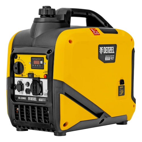 Генератор инверторный GS-2200iS, 2,2 кВт, 230 В, закрытый корпус, ручной старт DENZEL по ценам производителя в Воронеже с доставкой по всей России