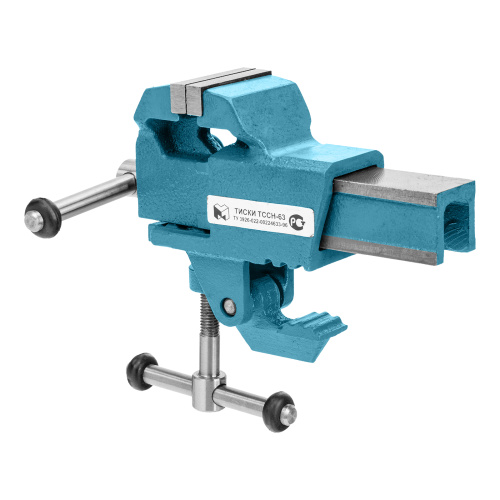 Тиски слесарные, 63 мм, крепление для стола, винтовой зажим (Глазов) по ценам производителя в Воронеже с доставкой по всей России
