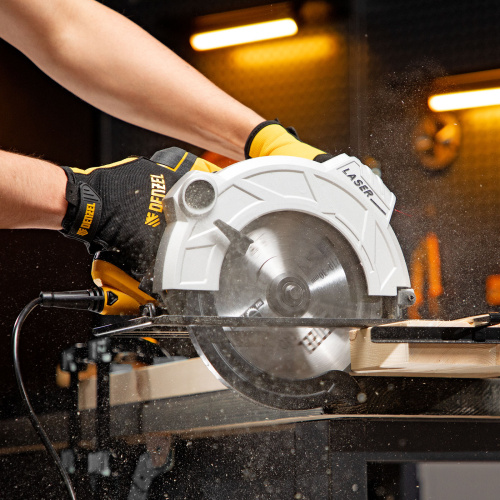 Пила циркулярная CS-210, 1800 Вт, 210 мм Denzel по ценам производителя в Воронеже с доставкой по всей России